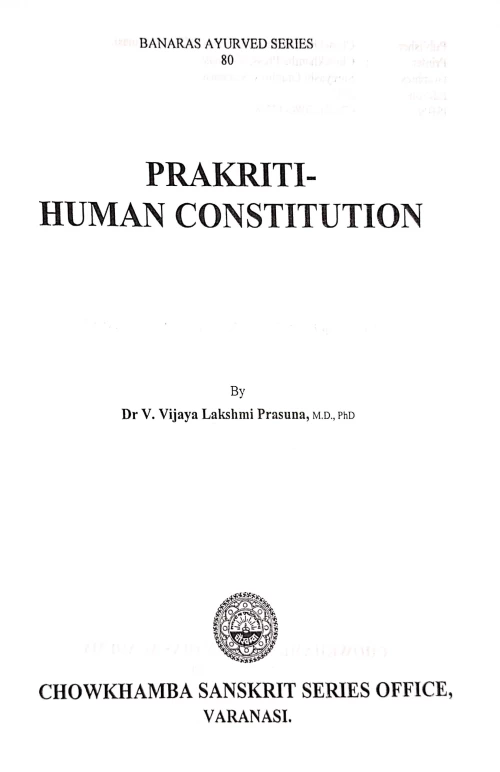 Prakriti Human Constitution